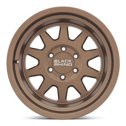 16x8 Black Rhino Stadium Matte Bronze Wheel 6x5.5 (-10mm)