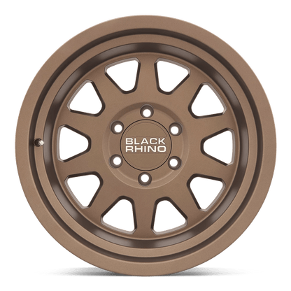 16x8 Black Rhino Stadium Matte Bronze Wheel 6x5.5 (-10mm)