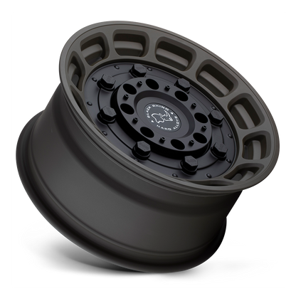 20x9.5 Black Rhino Warthog Matte Olive Dab Green Black Center Wheel 5x5 (-18mm)