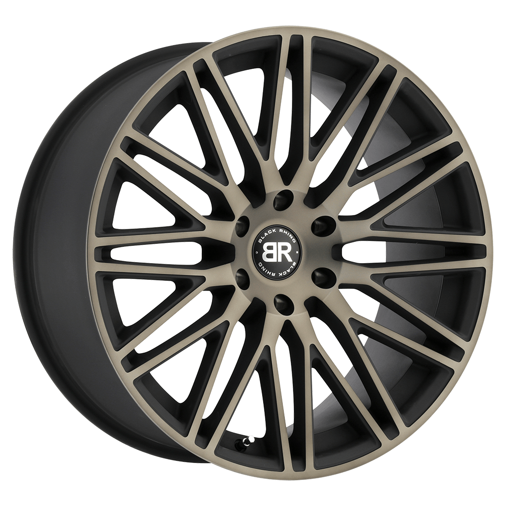 22x10 Black Rhino ZULU MATTE BLK W/ MACH FACE & DK TINT Wheel 6x135 (30mm)
