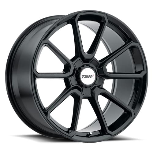 17x8 TSW SONOMA GLOSS BLACK Wheel 5x112 (42mm)