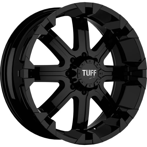 22x9.5 Tuff T-13 FLAT BLACK Wheel 8X6.5 (15mm)