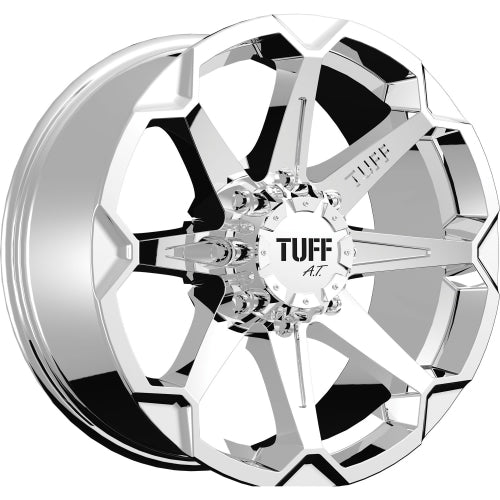 22x10 Tuff T05 CHROME Wheel 5x135/5x5.5 (-20mm)
