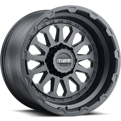 20x12 Tuff T3A MATTE BLACK Wheel 8X6.5 (-45mm)