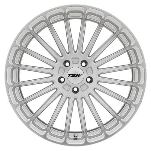 17x8 TSW TURBINA TITANIUM SILVER W/ MIRROR CUT FACE Wheel 5x4.5 (40mm)