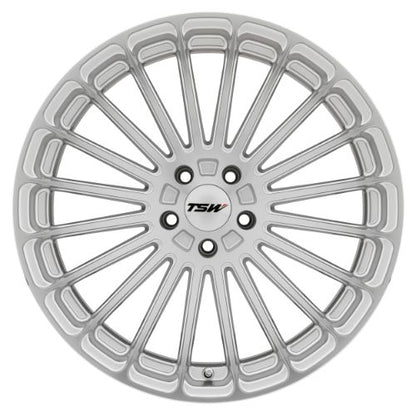 17x8 TSW TURBINA TITANIUM SILVER W/ MIRROR CUT FACE Wheel 5x4.5 (40mm)