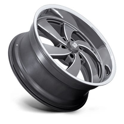 22x9 US Mags U133 Desperado Anthracite Milled Wheel 6x135 (25mm)
