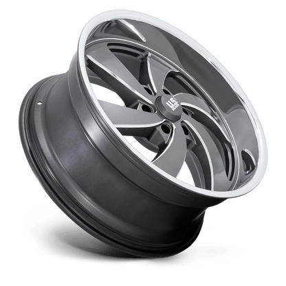 22x10 US Mags U133 Desperado Anthracite Milled RIGHT Wheel 6x5.5 (25mm)