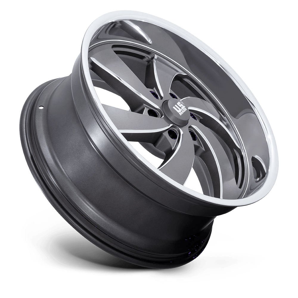 22x10 US Mags U133 Desperado Anthracite Milled RIGHT Wheel 6x5.5 (25mm)