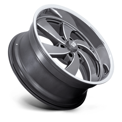 22x9 US Mags U133 Desperado Anthracite Milled Wheel 6x135 (25mm)