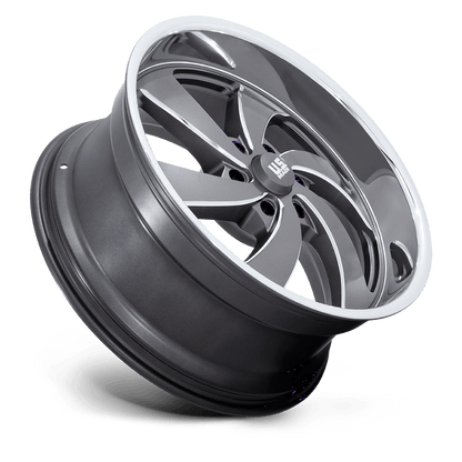 22x9 US Mags U133 Desperado Anthracite Milled RIGHT Wheel 6x5.5 (25mm)