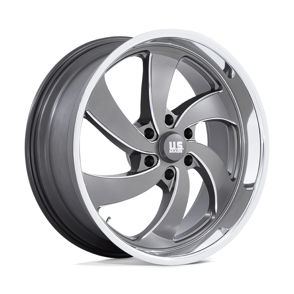 22x9 US Mags U133 Desperado Anthracite Milled Wheel 6x135 (25mm)