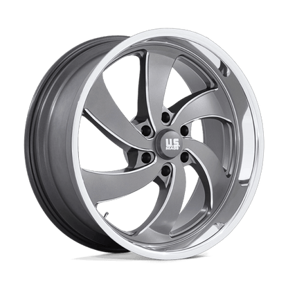 22x10 US Mags U133 Desperado Anthracite Milled Wheel 6x135 (25mm)