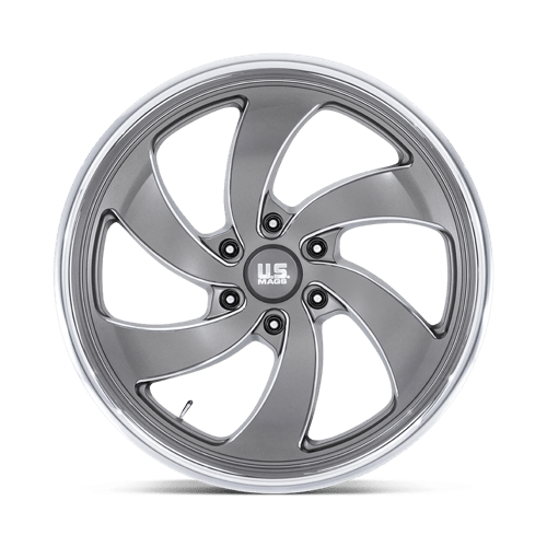 22x9 US Mags U133 Desperado Anthracite Milled Wheel 6x135 (25mm)