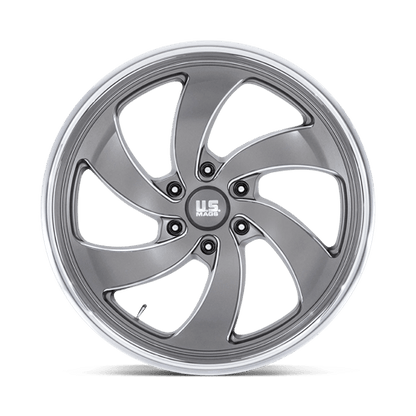 22x9 US Mags U133 Desperado Anthracite Milled Wheel 6x135 (25mm)