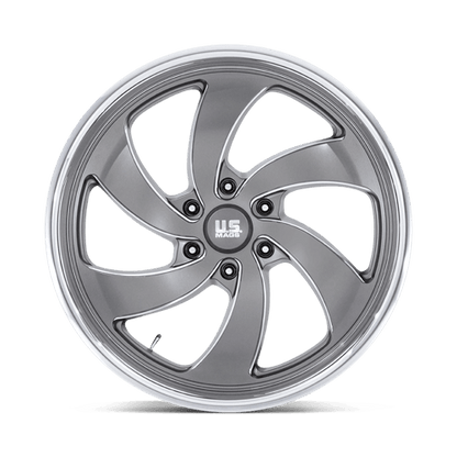 22x10 US Mags U133 Desperado Anthracite Milled Wheel 6x135 (25mm)