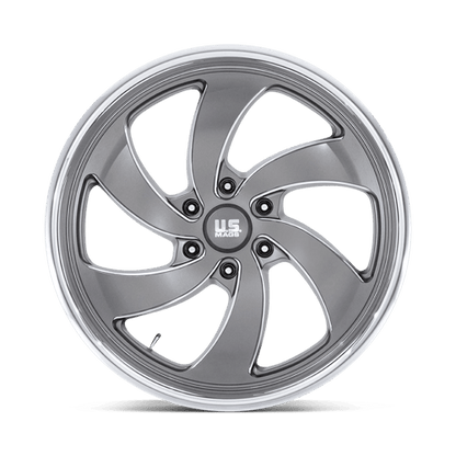 22x9 US Mags U133 Desperado Anthracite Milled Wheel 6x135 (25mm)