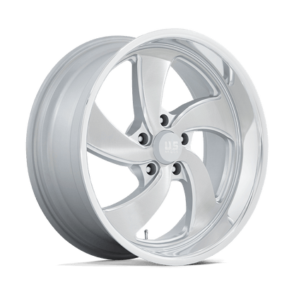 20x9.5 US Mags U134 Desperado Silver Brushed RIGHT Wheel 5x4.75 (1mm)