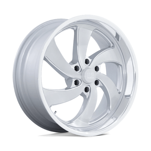 22x10 US Mags U134 Desperado Silver Brushed Face Milled Wheel 6x135 (25mm)