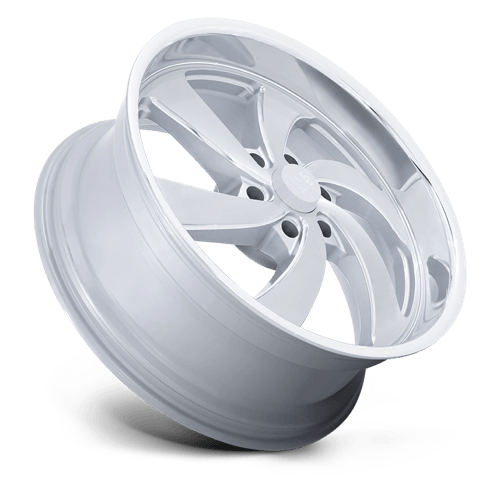 22x10 US Mags U134 Desperado Silver Brushed Face Milled Wheel 6x135 (25mm)