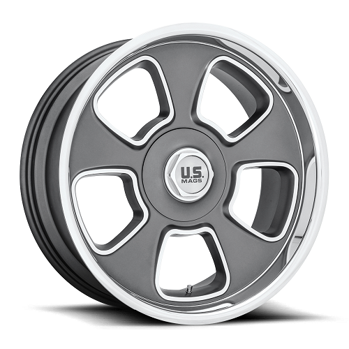 20x9.5 US Mags U125 Boulevard Gunmetal Wheel 5x4.5/5x4.75 (1mm)