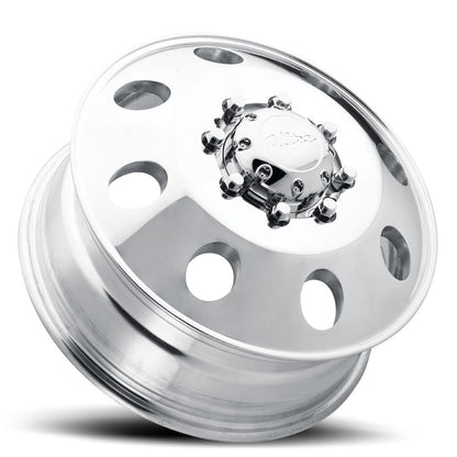 17x6.5 Ultra 002FP Modular Polished DUALLY FRONT Wheel 8x200 (129mm)