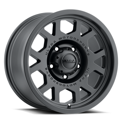 18x9 Ultra 114SB The Chief Satin Black Wheel 5x5.5 (12mm)