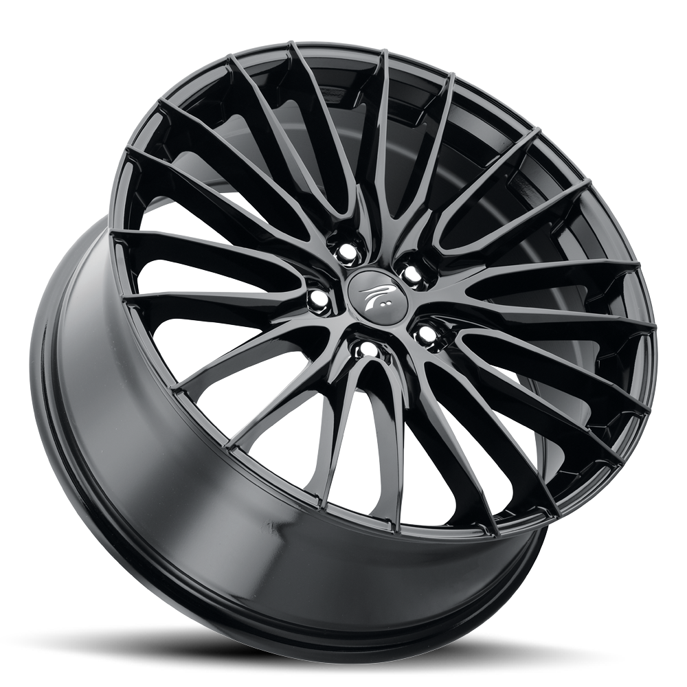 18x8 Platinum 465BK Reprisal Gloss Black Wheel 5x112 (40mm)