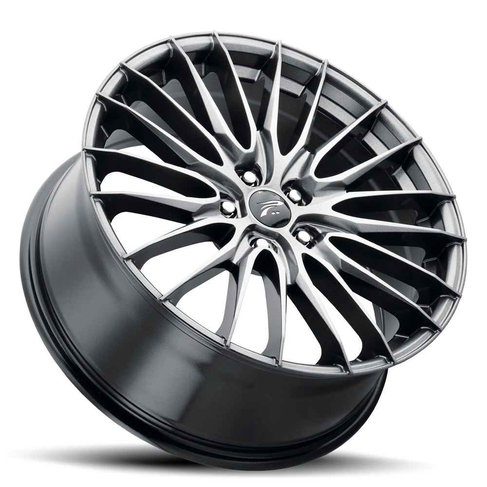 17x8 Platinum 465G Reprisal Bright Graphite Wheel 5x120 (35mm)