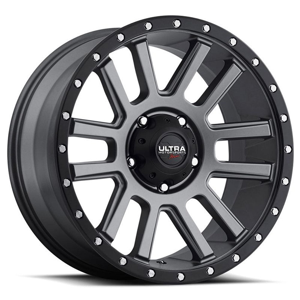 17x8.5 Ultra 107GN X107 Xtreme Graphite W/Blk Lip Wheel 5x5.5 (1mm)