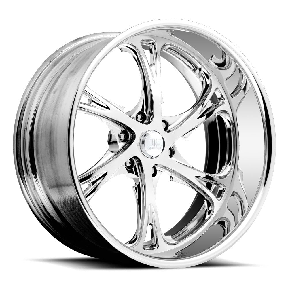 24x9 US Mags US714 Spur 6 Polished FORGED LEFT DIRECTIONAL Wheel 6x5.5 (25mm)