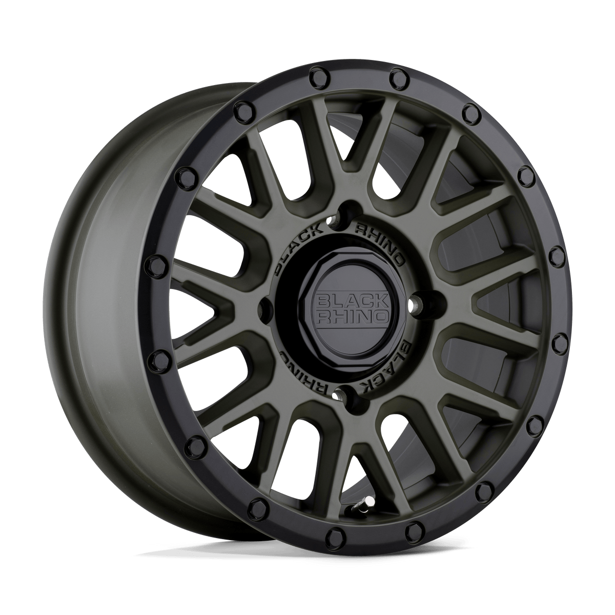 14x7 Black Rhino La Paz UTV Olive Drab Green W/ Black Lip Wheel 4x156 (36mm)