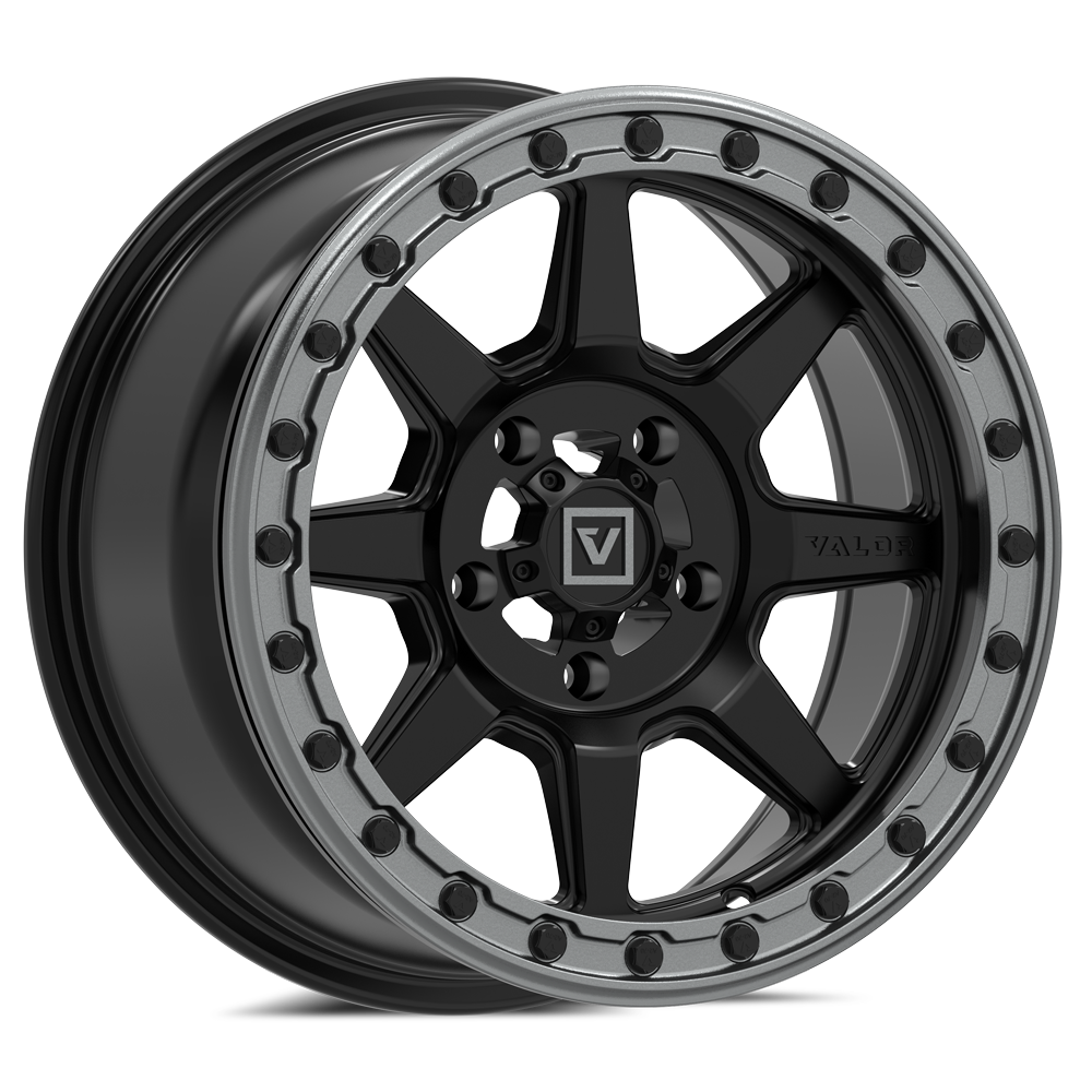 15x7 Valor Offroad V13 Satin Black UTV BEADLOCK Wheel 5x4.5 (10mm)