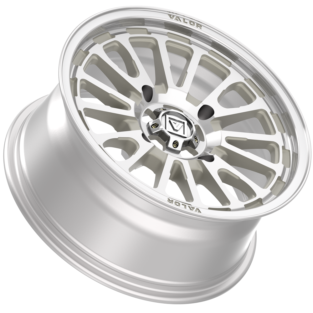 15x7 Valor Offroad V14 Raw Machined UTV Wheel 4x156 (20mm)