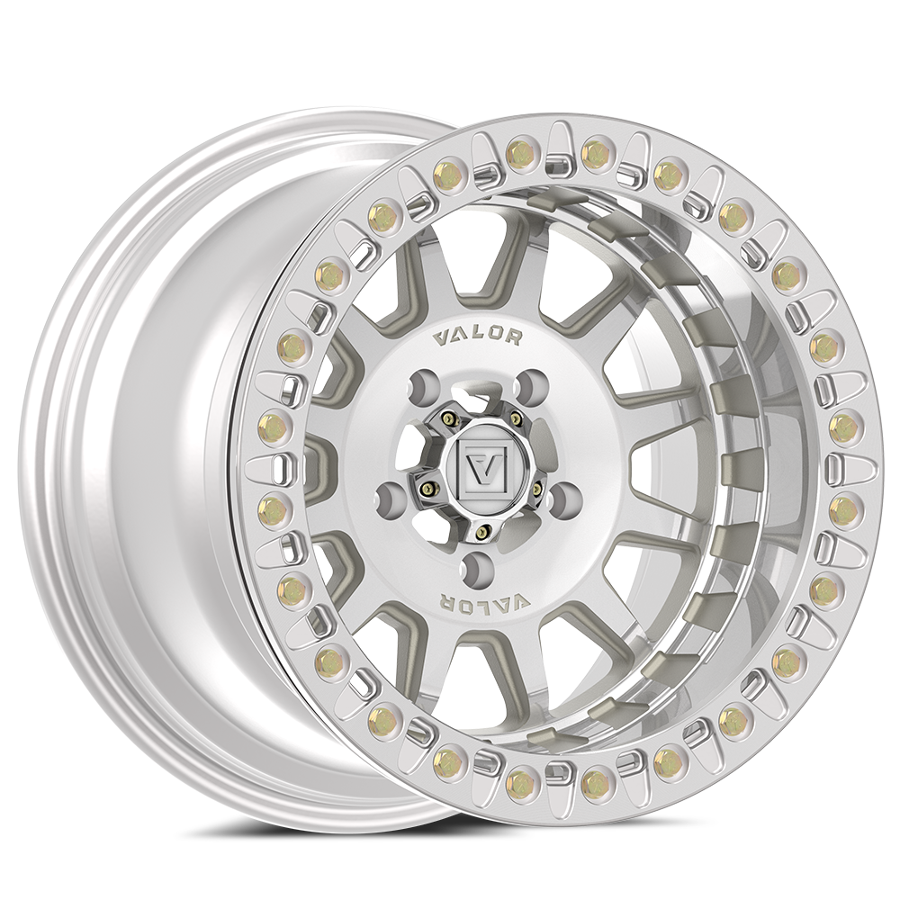 17x8 Valor Offroad V09 Raw Machined UTV BEADLOCK Wheel 4x156 (40mm)