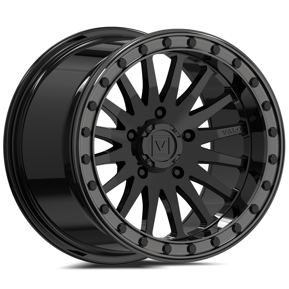 15x10 Valor Offroad V06 Gloss Black BEADLOCK UTV Wheel 5x4.5 (25mm)