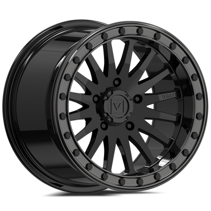 15x10 Valor Offroad V06 Gloss Black BEADLOCK UTV Wheel 5x4.5 (25mm)