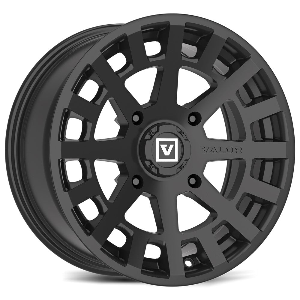 15x7 Valor Offroad V04 Satin Black UTV Wheel 4x110 (15mm)