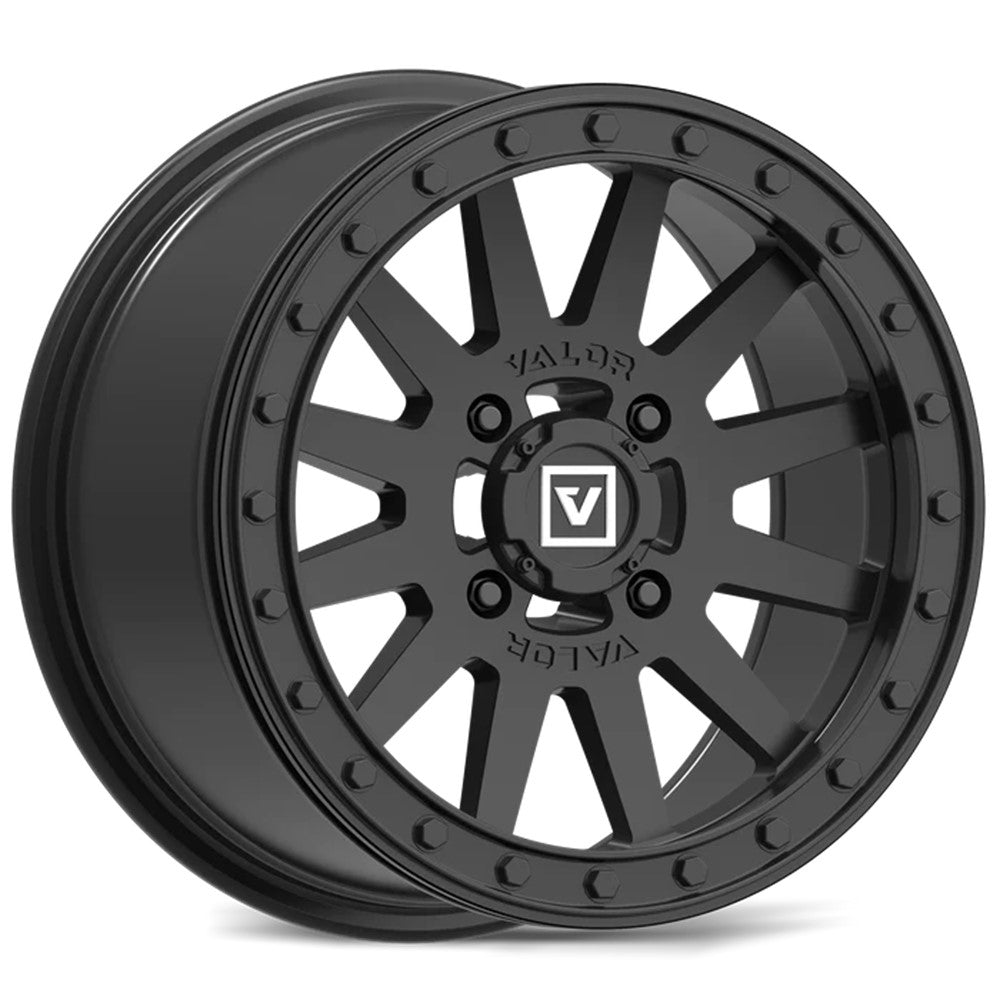 14x7 Valor Offroad V05 Satin Black UTV BEADLOCK Wheel 4x137 (35mm)