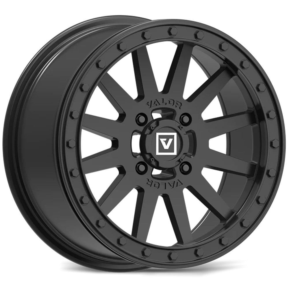 15x7 Valor Offroad V05 Satin Black UTV BEADLOCK Wheel 4x156 (35mm)