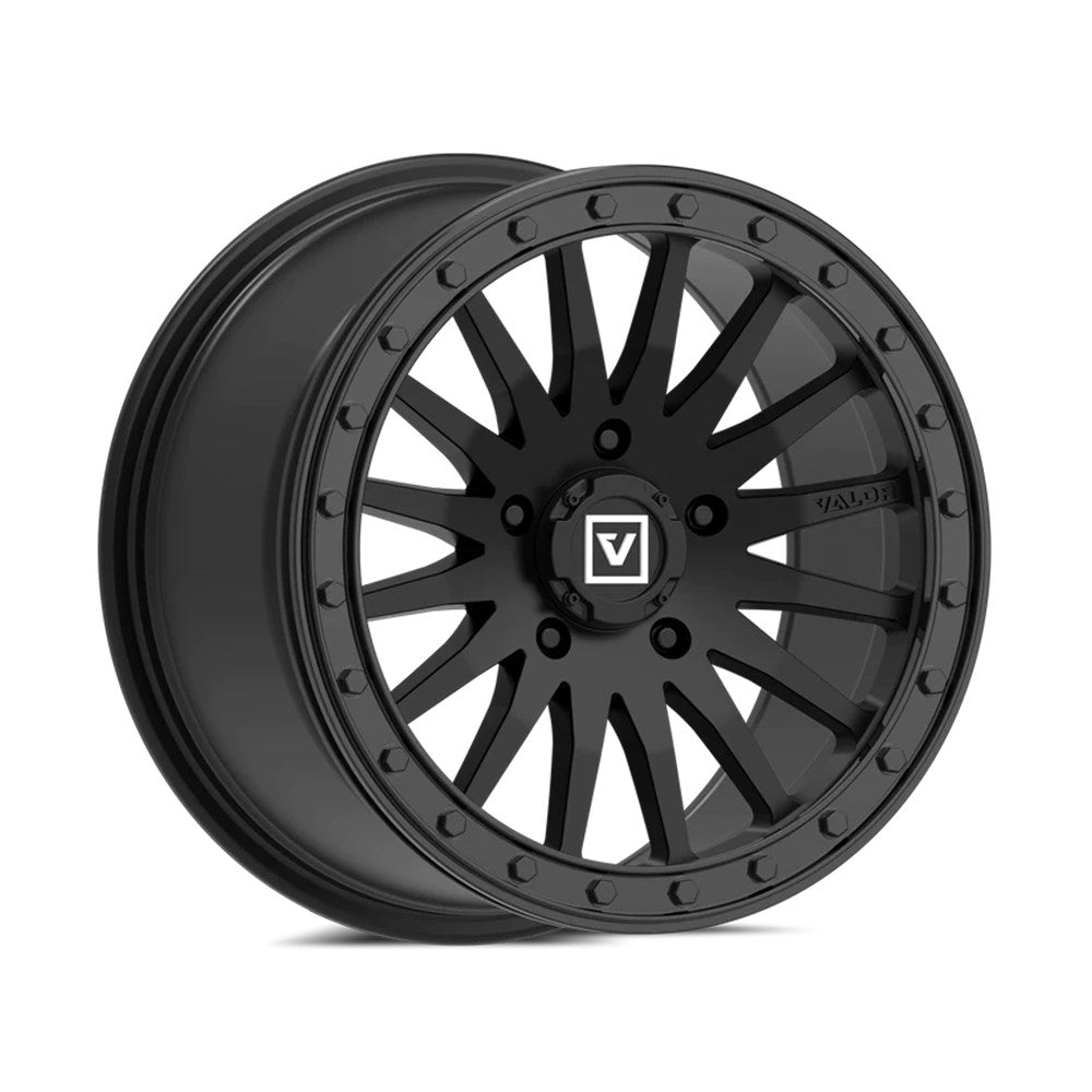 15x8 Valor Offroad V06 Full Painted Satin Black UTV BEADLOCK Wheel 5x4.5 (40mm)