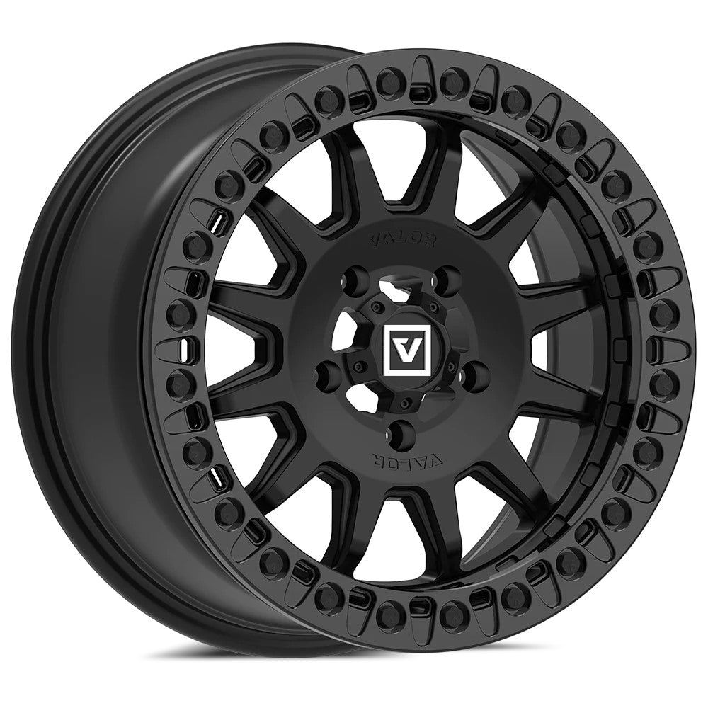 15x10 Valor Offroad V09 Satin Black UTV BEADLOCK Wheel 5x4.5 (0mm)