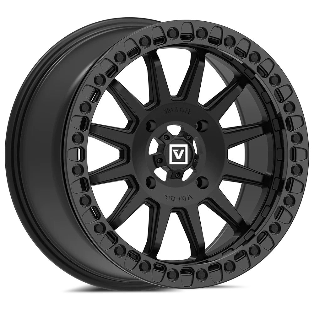 17x8 Valor Offroad V09 Satin Black UTV BEADLOCK Wheel 4x137 (40mm)