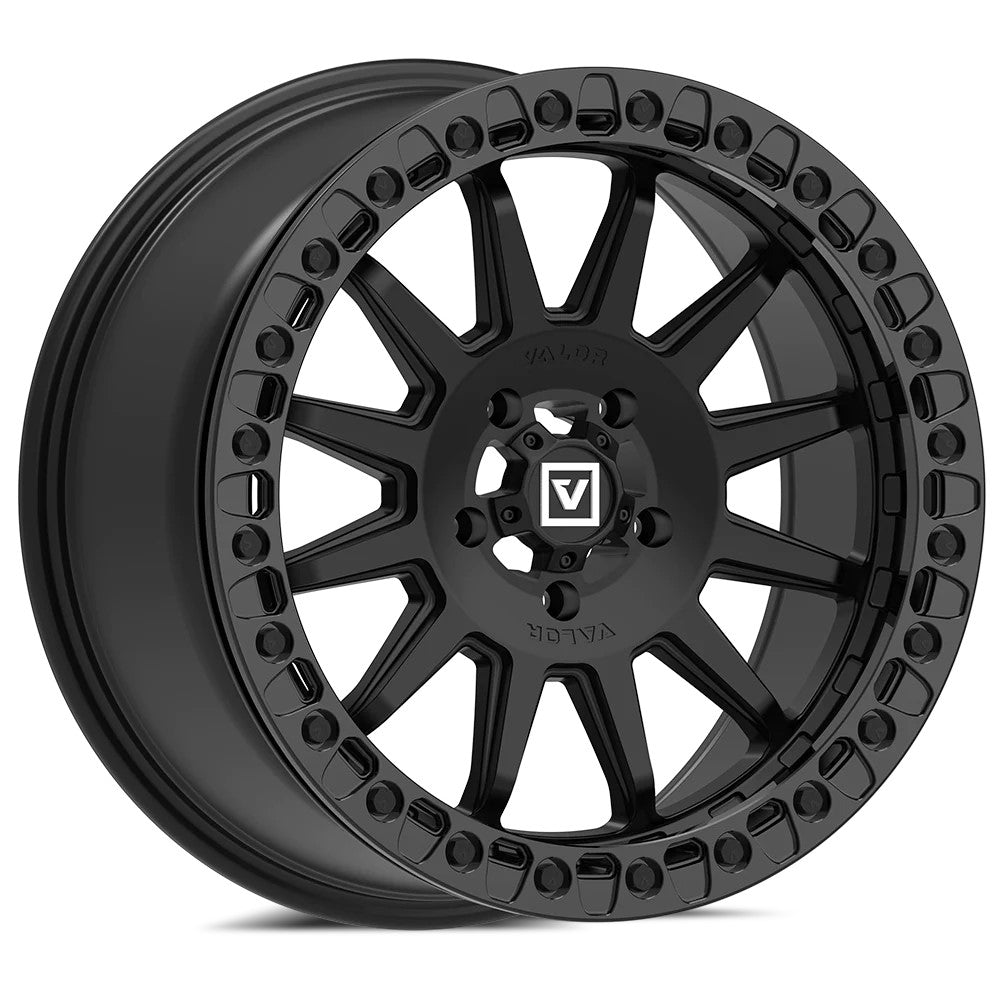 17x8 Valor Offroad V09 Satin Black UTV BEADLOCK Wheel 5x4.5 (40mm)