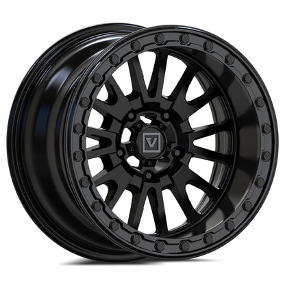 15x8 Valor Offroad V16 Satin Black UTV BEADLOCK Wheel 5x4.5 (-12mm)