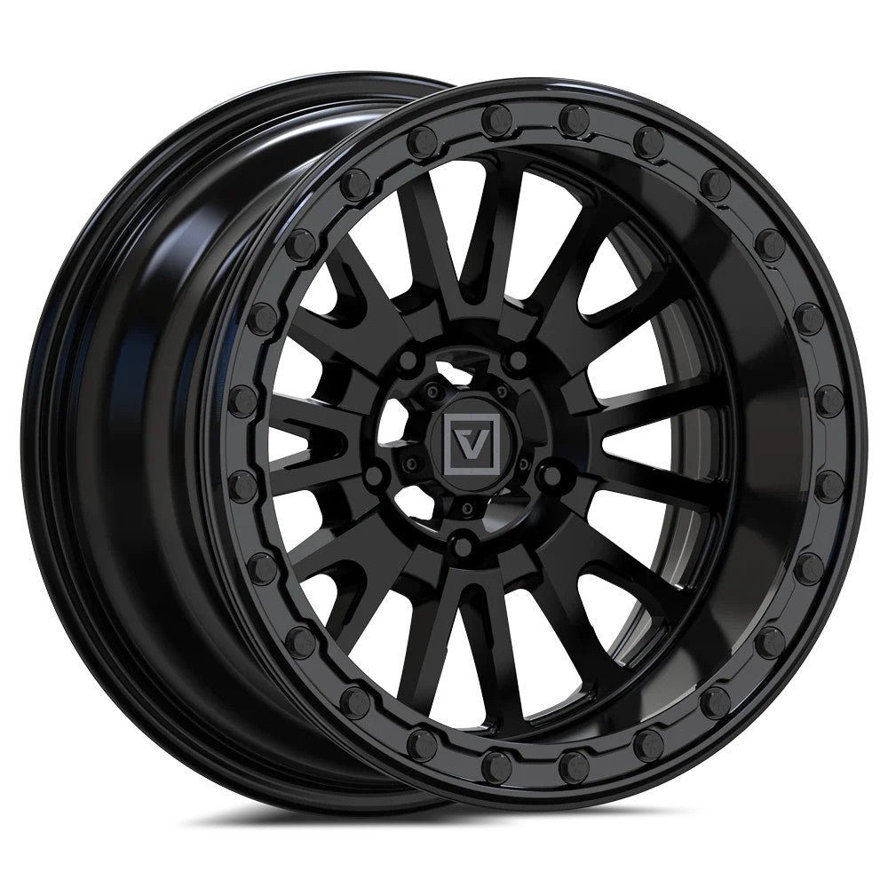 15x7 Valor Offroad V16 Satin Black UTV BEADLOCK Wheel 5x4.5 (35mm)
