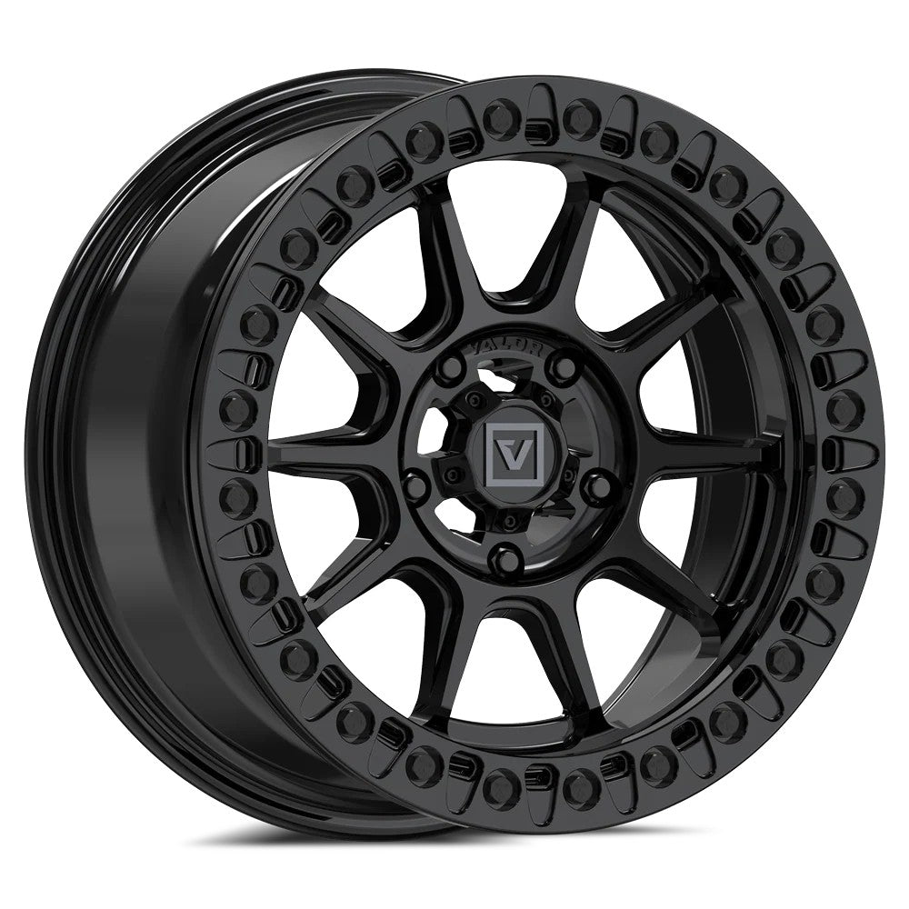 15x7 Valor Offroad V18 Gloss Black UTV BEADLOCK Wheel 5x4.5 (30mm)