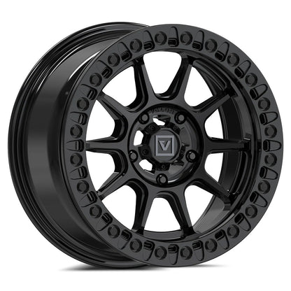 15x7 Valor Offroad V18 Gloss Black UTV BEADLOCK Wheel 5x4.5 (30mm)