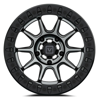 15x7 Valor Offroad V18 Hyper Black UTV BEADLOCK Wheel 5x4.5 (30mm)