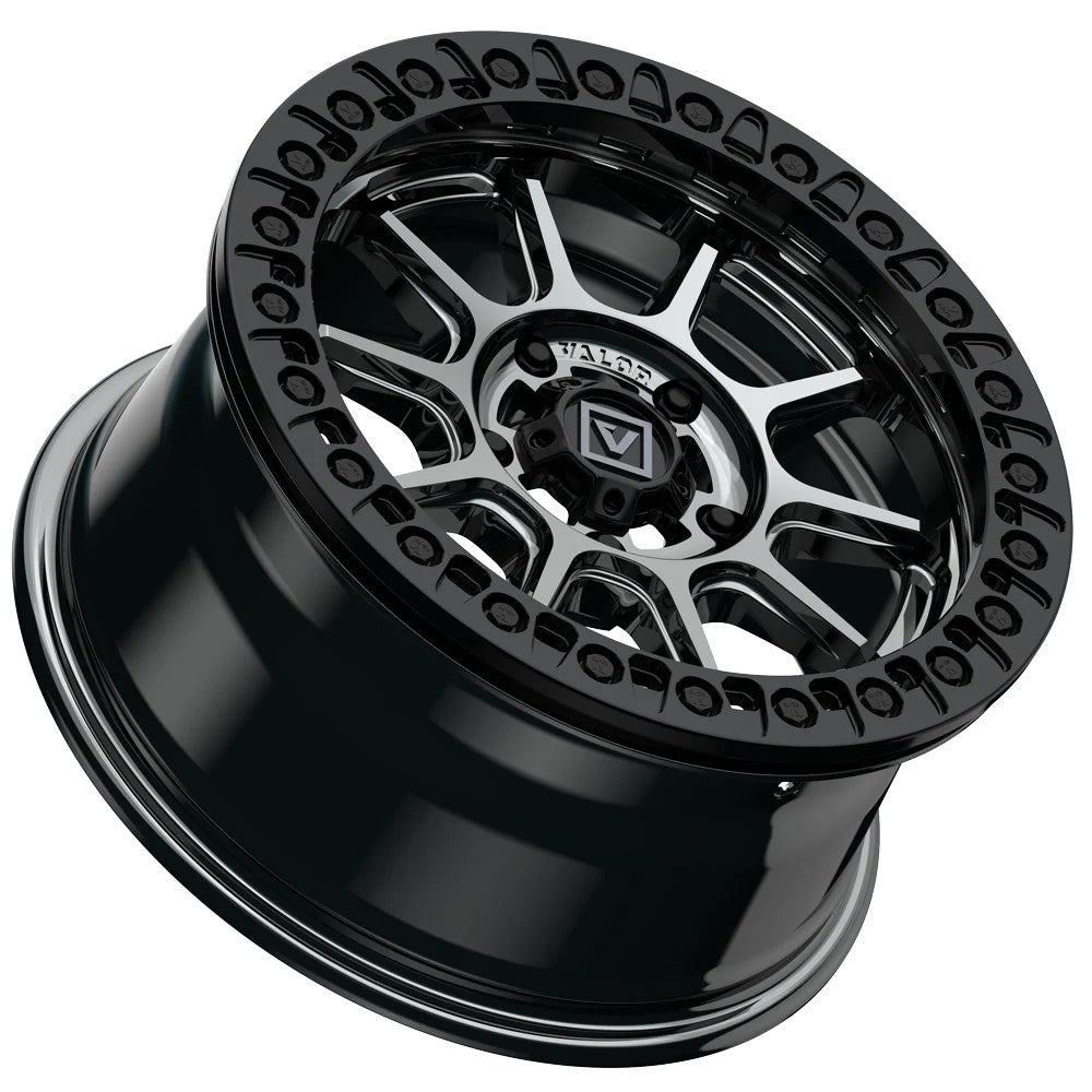 15x7 Valor Offroad V18 Hyper Black UTV BEADLOCK Wheel 5x4.5 (30mm)